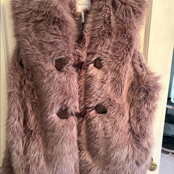 Avec les filles faux fur vest - Picture 4 of 5